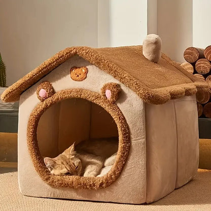 Casa plegable, extraíble y lavable para mascotas