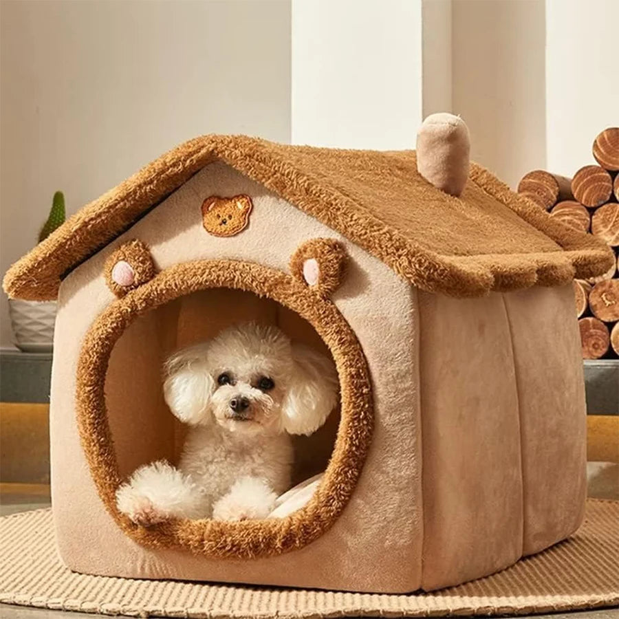 Casa plegable, extraíble y lavable para mascotas